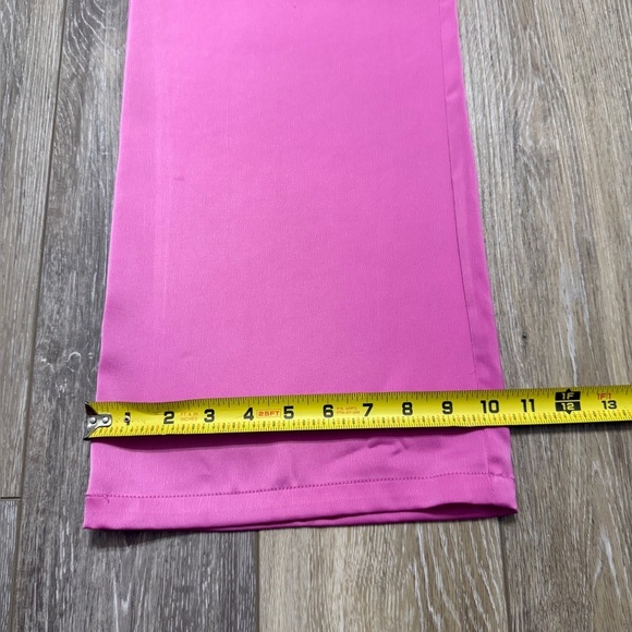 Vibrant Pink Elastic Waist wide leg soft Pants size M - Picture 5 of 10